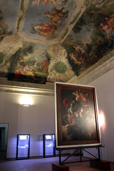 stendardo mattia preti nella sala della terra di palazzo doria pamphilj 2