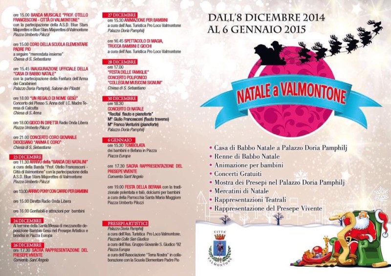 2014 natale programma eventi 2