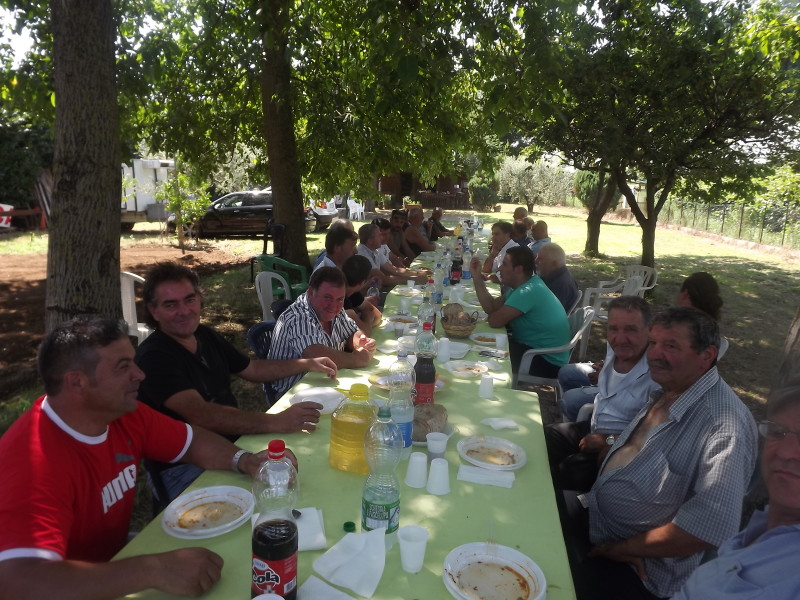 UN MOMENTO DEL PRANZO ORGANIZZATO DALLA ITALCACCIA SEZIONE LARIANO IN VISTA DELLA PREAPERTURA-