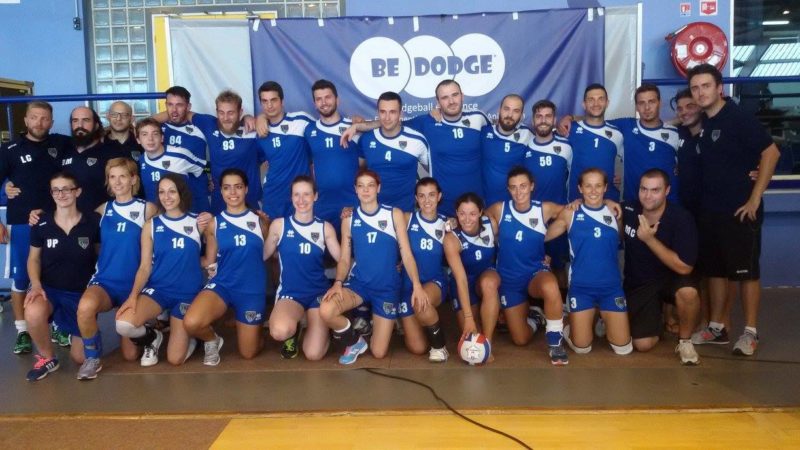 LA NAZIONALE ITALIANA DI DODGEBALL AGLI EUROPEI- FOTO DI GRUPPO