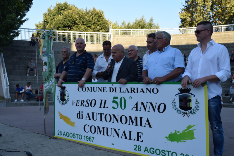 l'intervento del sindaco di Lariano Maurizio Caliciotti