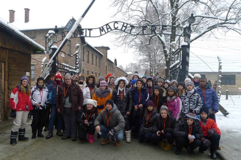 Gli studenti del Chiominto durante il viaggi della memoria 2015 (11)